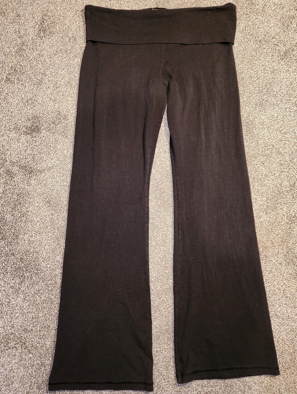 Y2k Victoria's Secret Fold-Over Waist Flare Yoga Pants Size XL